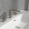 Villeroy & Boch Subway 3.0 Three Hole Deck Mounted Basin Mixer in Brushed Nickel - TVW11200500064