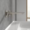 Villeroy & Boch Subway 3.0 Single Lever Wall Mounted Basin Mixer in Brushed Nickel - TVW11200700064