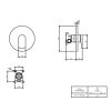 Villeroy & Boch O.Novo Concealed Single-Lever Shower Mixer in Chrome - TVS10435200061