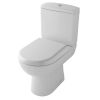 UK Bathrooms Essentials Pecos Rimless Comfort Height Close Coupled Toilet