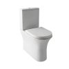 UK Bathrooms Essentials Falcom Rimless Comfort Height Back to Wall Close Coupled Toilet