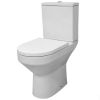 UK Bathrooms Essentials Benue Rimless Comfort Height Close Coupled Toilet