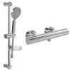 Villeroy & Boch Universal Round Exposed Thermostatic Shower Mixer Set in Chrome - VBSSPACK7