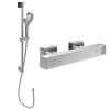 Villeroy & Boch Universal Square Exposed Thermostatic Shower Mixer Set in Chrome - VBSSPACK8