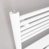 UK Bathrooms Essentials Argyle Straight Towel Radiator in Gloss White