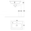Amara Aysgarth 600mm 1 Drawer Fluted Door Unit with Vanity Basin