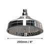 UK Bathrooms Essentials Traditional 200mm Fixed Head in Chrome