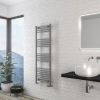 UK Bathrooms Essentials Zaysan Straight Towel Radiator in Matt Grey