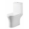 Amara Bainbridge Rimless Open Back Close Coupled Toilet in White