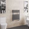 UK Bathrooms Essentials Leven Double Towel Rail in Matt Anthracite