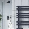 Amara Runswick Round Wall Mounted Shower Set in Black