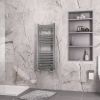 UK Bathrooms Essentials Argyle Straight Towel Radiator in Chrome
