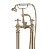 Harrogate Freestanding Bath Shower Mixer in Brushed Brass