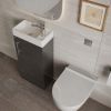 Amara Leyburn Floor Standing Cloakroom Unit in Gloss Anthracite