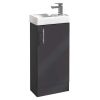 Amara Leyburn Floor Standing Cloakroom Unit in Gloss Anthracite