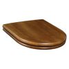 Villeroy and Boch Hommage Replacement Toilet seat with Stainless Steel hinges in a Walnut finish - 99266100