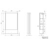 Tavistock Marston Single Door Mirror Cabinet in Matt Spruce - MSCAB46MSP