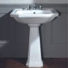 Burland Bath Co. Harbour 700mm Basin and Pedestal in White