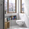 Geberit Selnova Wall Hung Semi-Shrouded Rimfree WC in White - 501545017