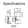 Keuco Moll Single Lever Basin Mixer Tap 100 - 52704010100