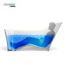 Clearwater Nebbia Back Support Natural Stone Freestanding Bath - N14