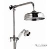 Old London Triple Exposed Shower Valve with Rigid Riser and Bath Spout