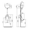 Vitra Arkitekt Urinal & Cistern Pack - 6954WH