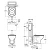 Armitage Shanks Contour 21 Schools 355 Back To Wall/Close Coupled Toilet - S304701