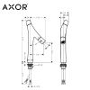 AXOR Starck Organic 170 Basin Mixer Tap - 12012000
