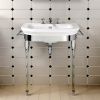 Imperial Carlyon Basin Stand with Glass Legs and Large Basin