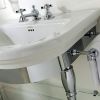 Imperial Carlyon Basin Stand with Chrome Legs and Washbasin