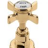 Imperial Crown Lever 1/2 inch Basin Pillar Taps