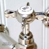 Imperial Crown Lever 1/2 inch Basin Pillar Taps
