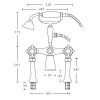 Imperial Westminster Bath Shower Mixer Tap