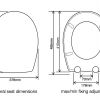 Roper Rhodes Neutron Soft Close Toilet Seat - 8901WSC