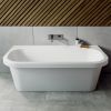 Ramsden & Mosley Jersey Back To Wall Double Ended Freestanding Bath - B002059