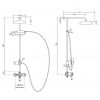 Imperial Westminster Exposed Shower Kit with Drench Head and Handset