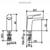 Keuco Moll Single Lever Basin Mixer Tap 120 - 52702010100