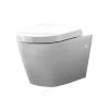 UK Bathrooms Essentials Ivy Wall Hung Toilet with Seat