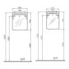 VitrA Sento Single Door Mirror Cabinet - 61430
