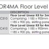 Kudos FLOOR4MA Floor Level Linear Kit