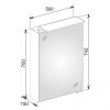 Keuco Royal L1 Single Door Mirror Cabinet - 13601171132