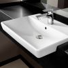 Villeroy and Boch Avento Slimline Semi-recessed Washbasin - 4A065501
