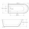 Royce Morgan Barwick 1690mm Freestanding Bath - RMF25