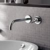 AXOR Uno Wall Mounted Basin Mixer Tap, 165 mm Spout - 38113000