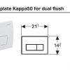 Geberit Kappa50 Dual Flush Plate - 115260211