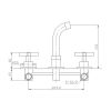 Abacus XS Wall-mounted Basin Mixer Tap - TBTS-35-1602