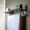 Abacus Pure Stainless Steel Shelf with Towel Bar - ACBX-20-0402