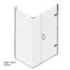 Matki EauZone Plus Hinged Shower Door from Wall and Inline Panel for Corner