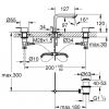 Grohe Lineare Three-hole Basin Mixer Tap - 20304001